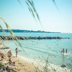 On the beach