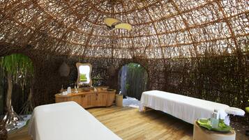 Hot tub, body treatments, aromatherapy, hot stone massages