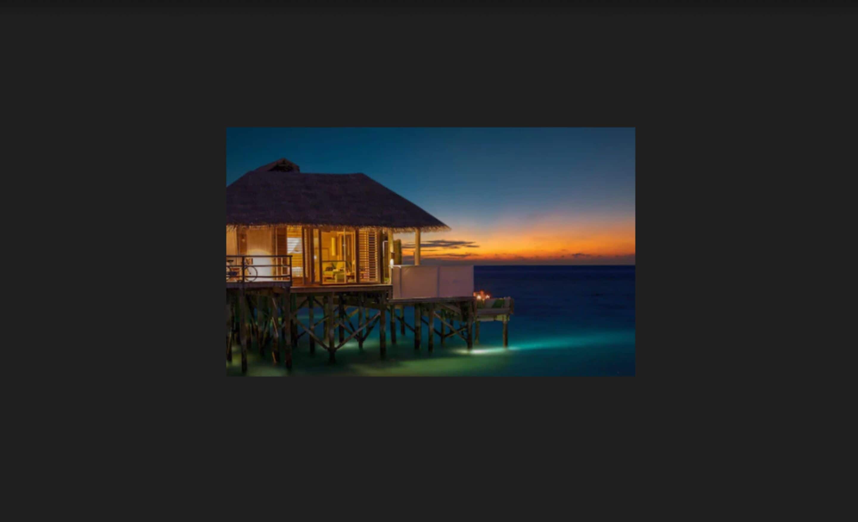 Sunset Laamu Water Villa with Pool
