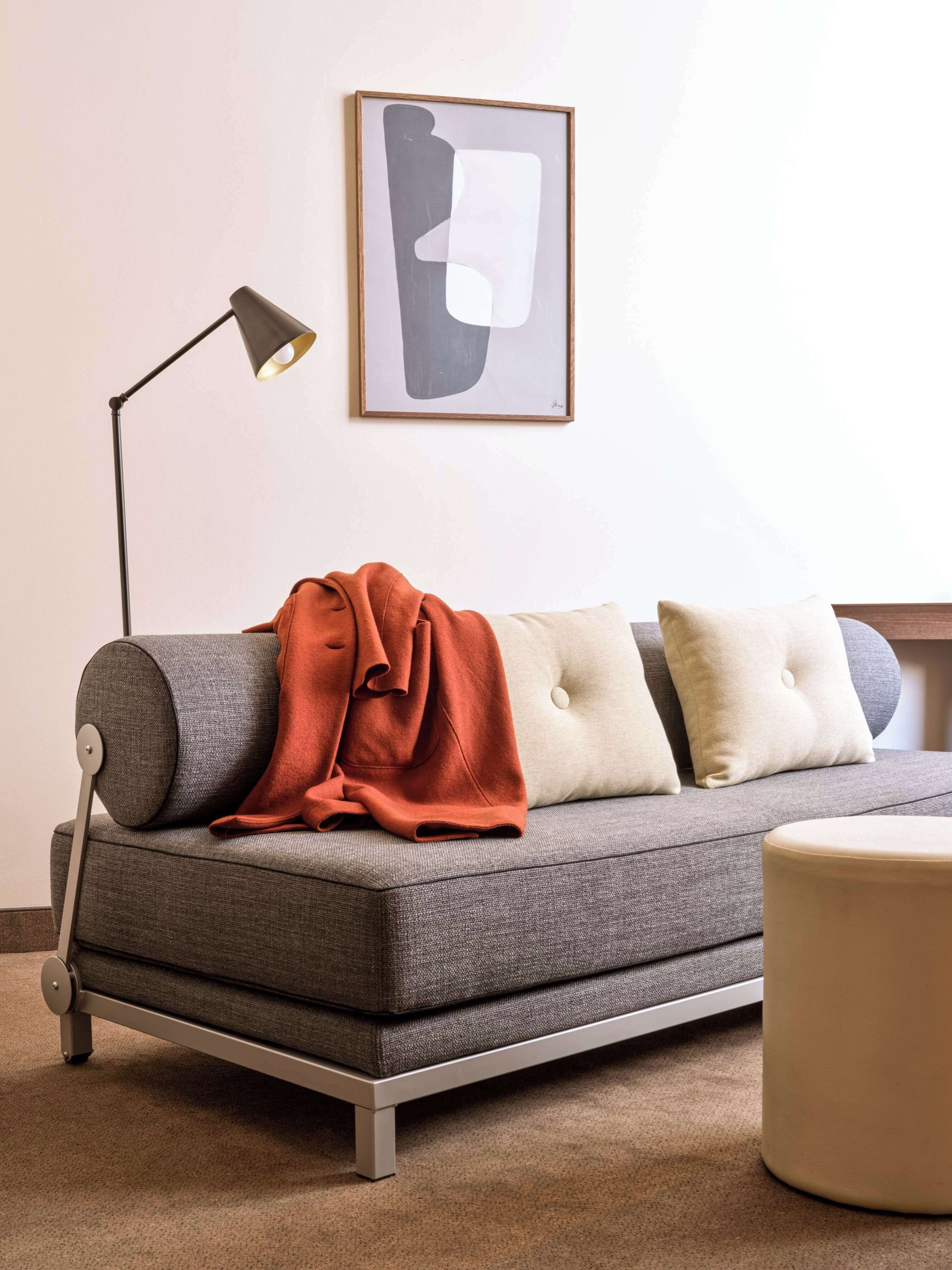 signature suite | living room | 36-inch smart tv with satellite channels, netflix, books