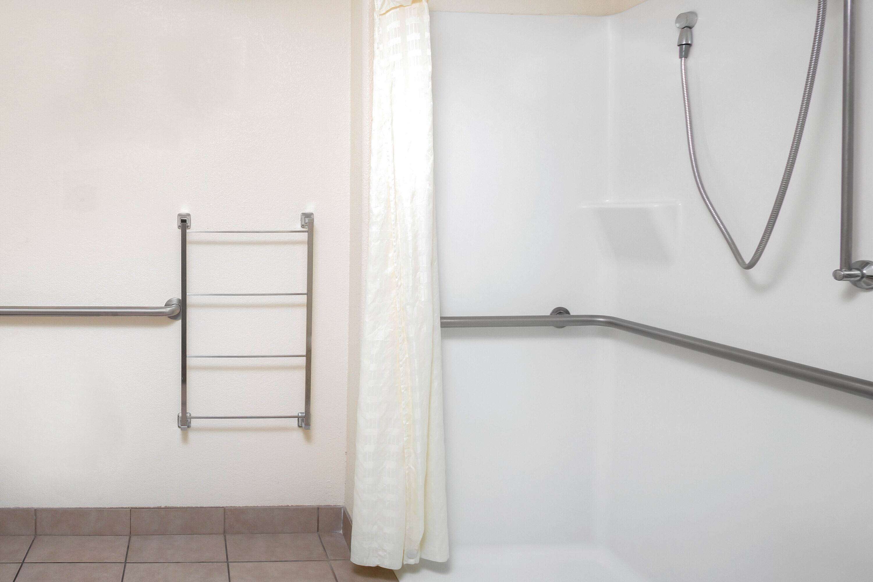 room, 1 king bed, accessible, non smoking (mobility, roll-in shower) | accessible bathroom