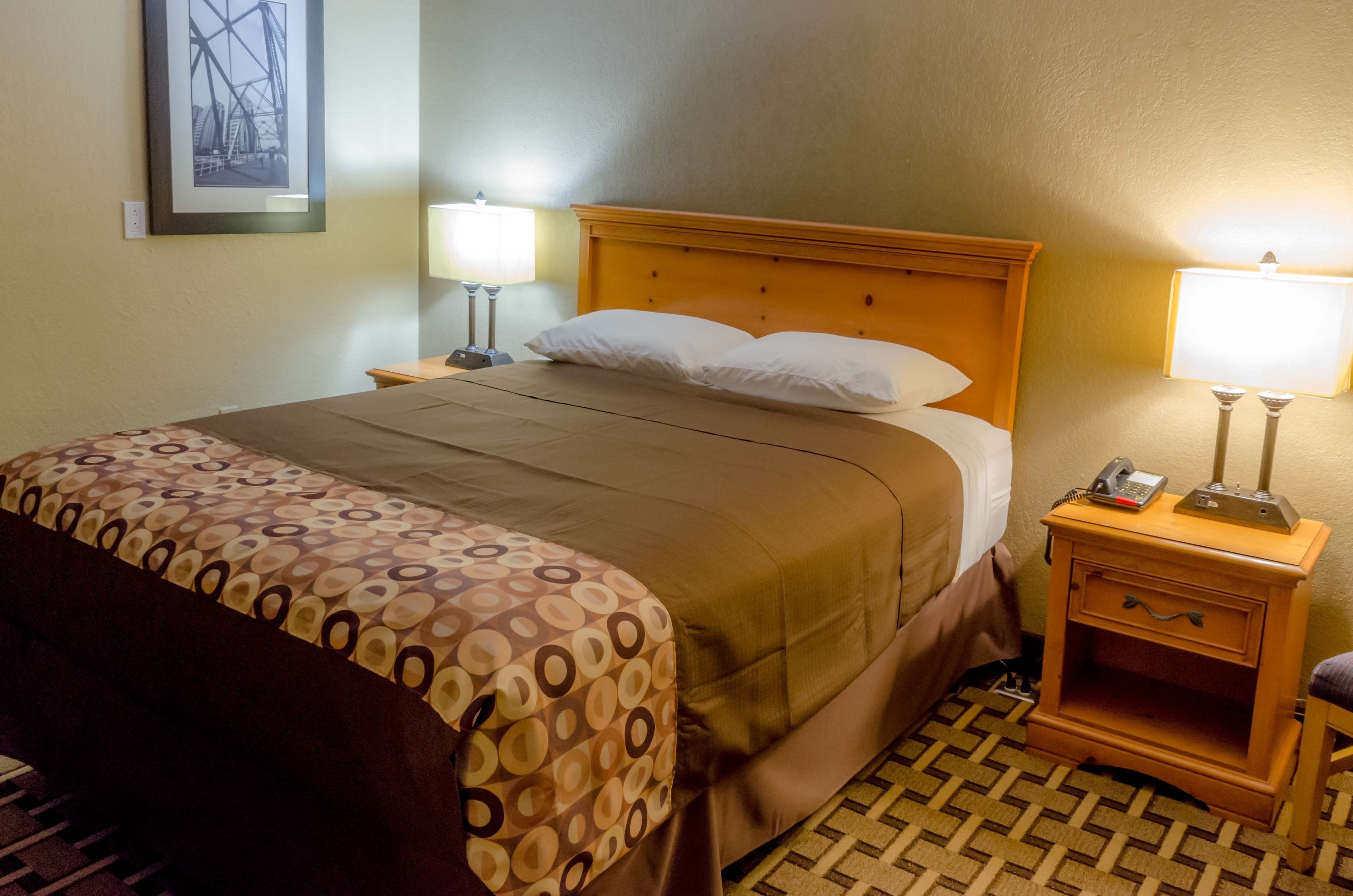 room, 1 queen bed, non smoking | desk, iron/ironing board, free wifi, bed sheets