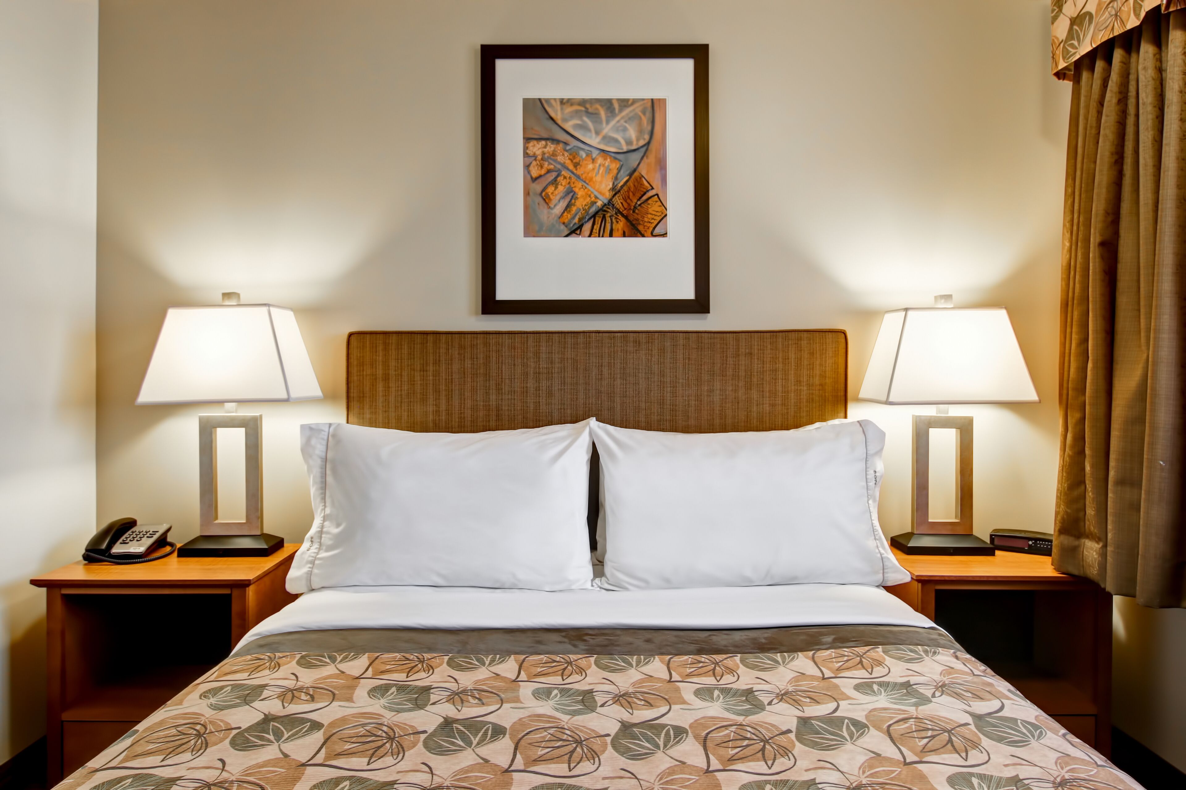 1 bedroom, desk, laptop workspace, iron/ironing board