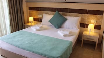 Minibar, in-room safe, desk, laptop workspace