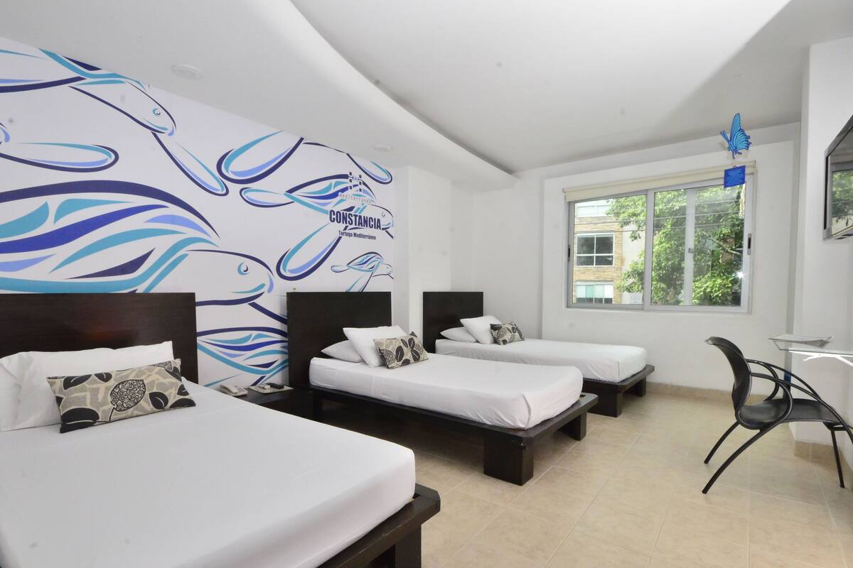 Triple Room | Premium bedding, in-room safe, desk, soundproofing