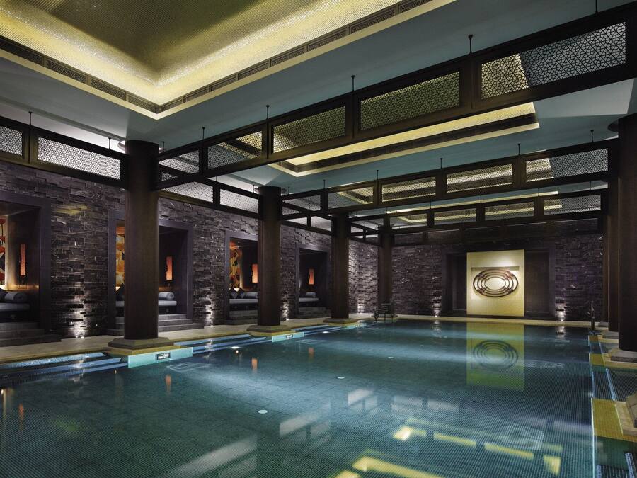 Indoor pool, lifeguards on site