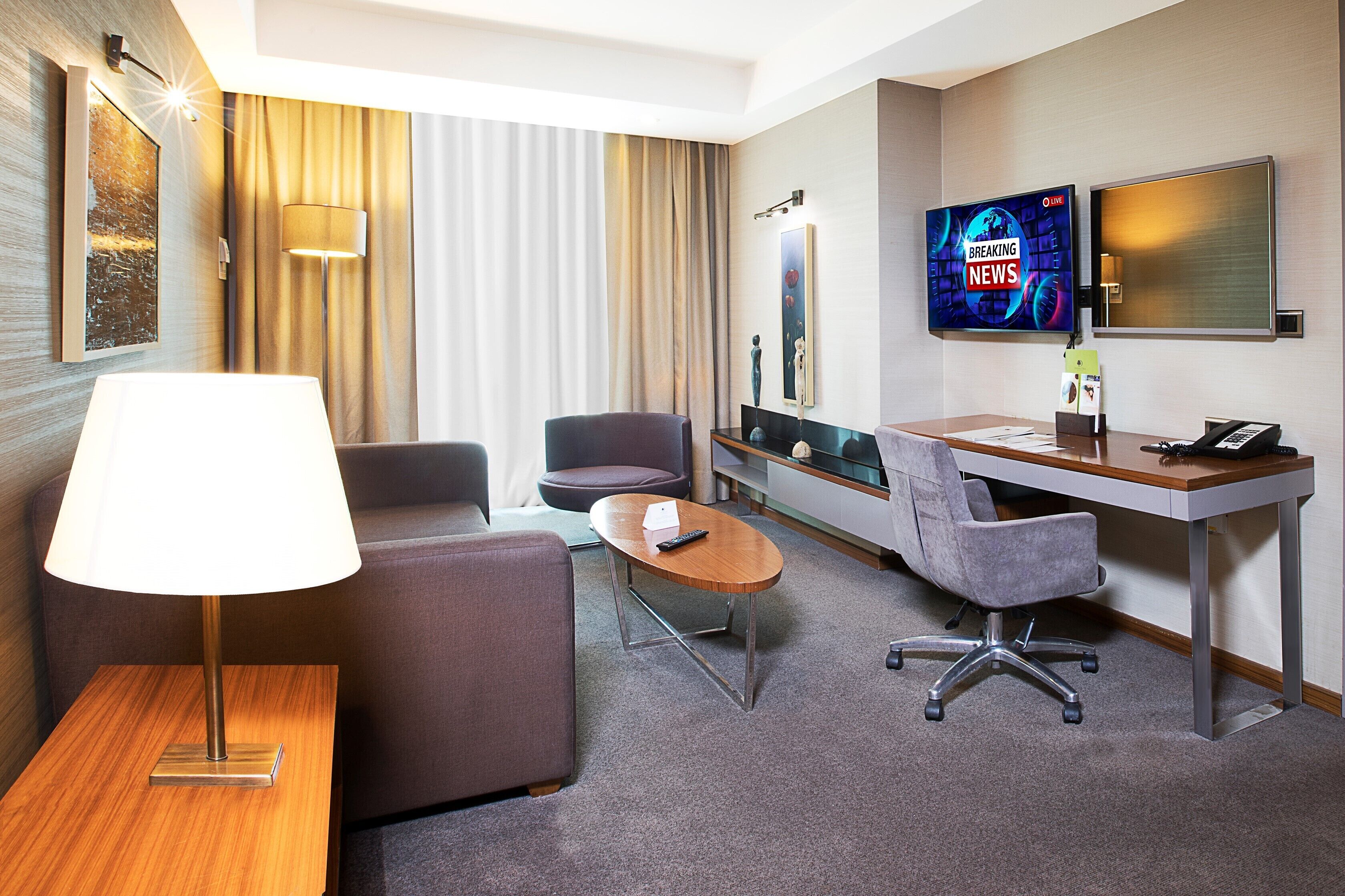 premium bedding, minibar, in-room safe, desk