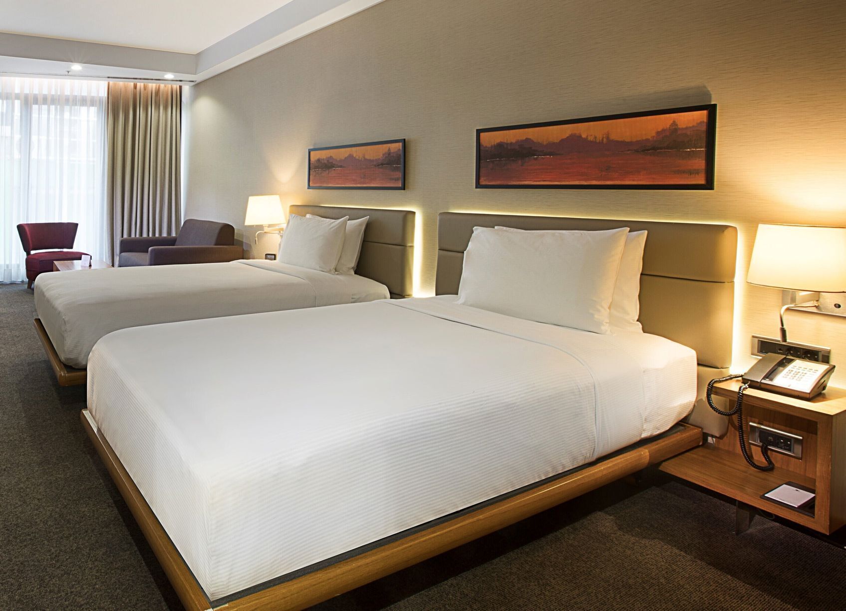 Premium bedding, minibar, in-room safe, desk