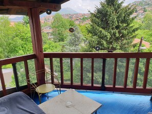 Blick von der Unterkunft