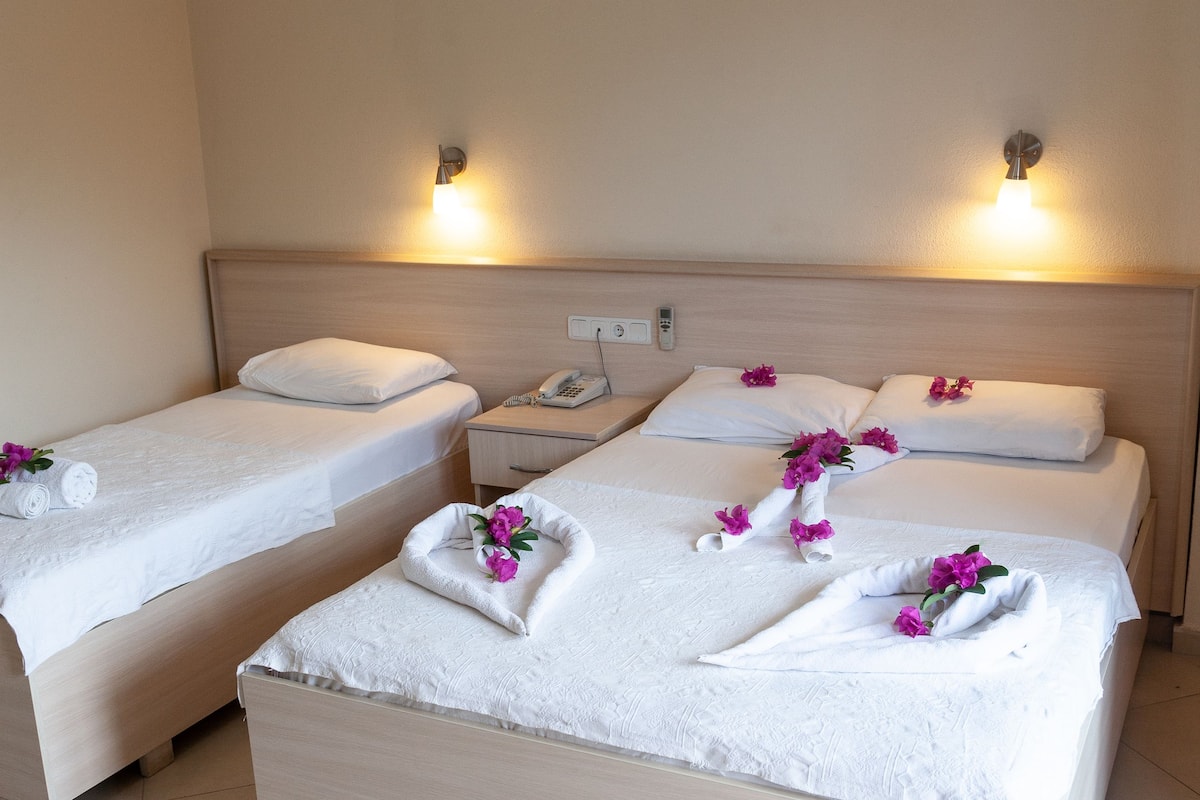 Chambre Triple Standard, 1 chambre, non-fumeurs, vue montagne | 2 chambres, draps fournis
