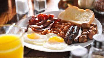 Daily English breakfast for a fee