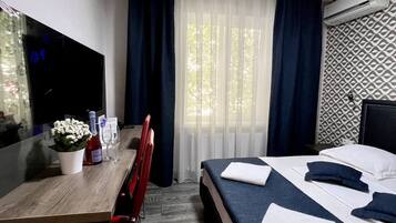 Standard Double Room | Pillow-top beds, minibar, desk, laptop workspace