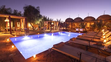 Indoor pool, free pool cabanas, pool umbrellas