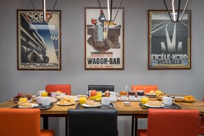 Daily buffet breakfast (EUR 12 per person)