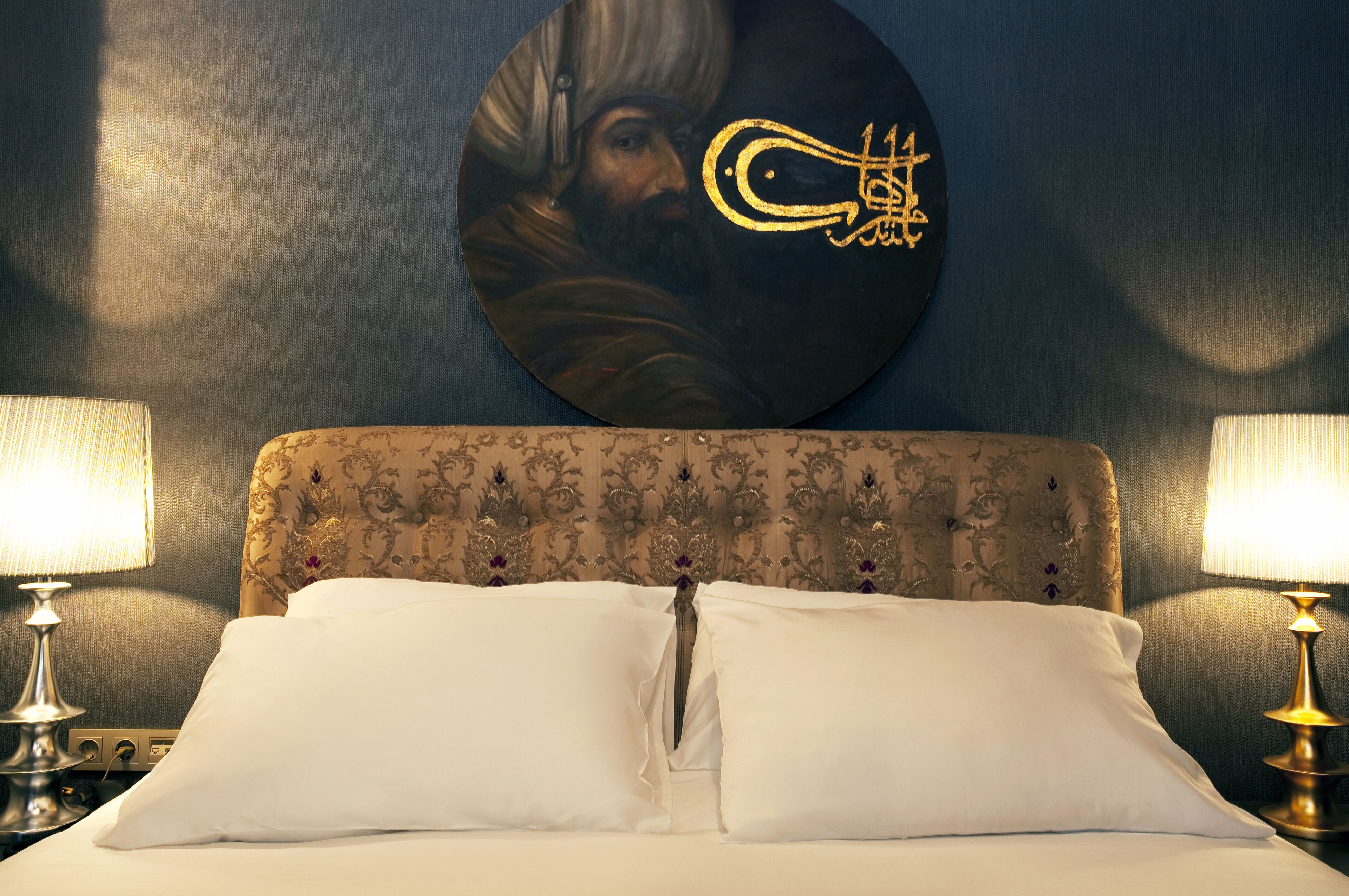 deluxe room | frette italian sheets, premium bedding, select comfort beds, minibar