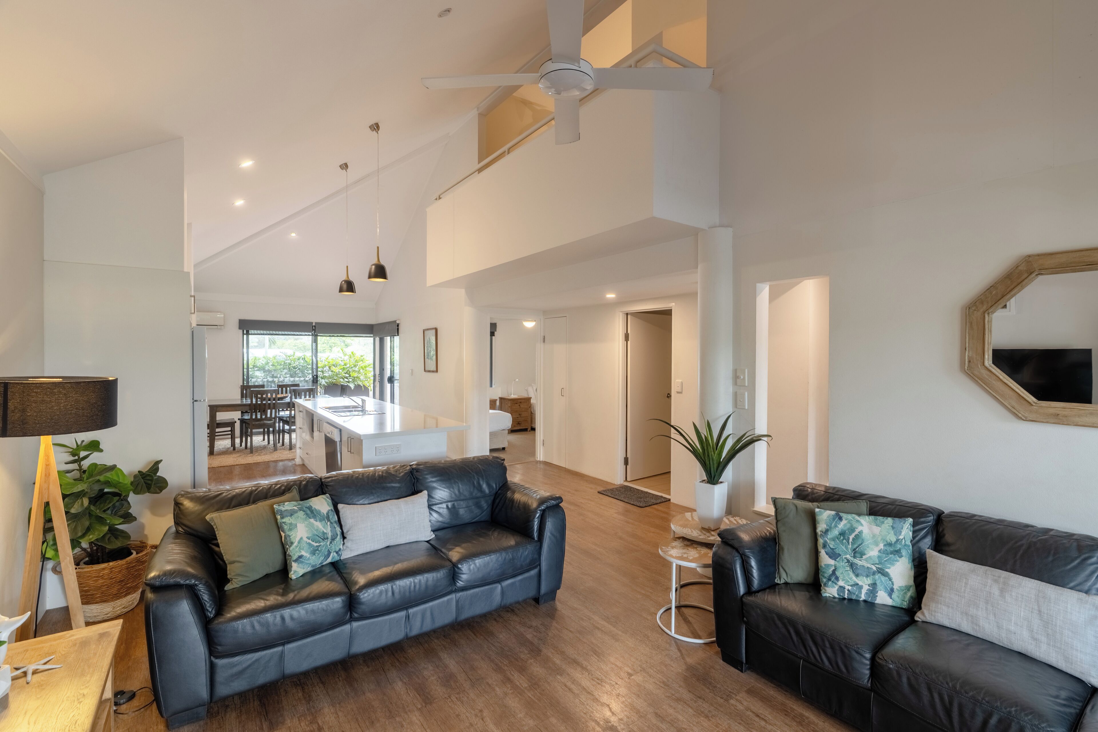 50-inch TV with digital channels, DVD player