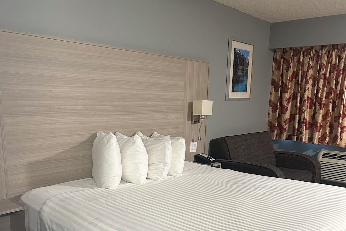 Quarto, 1 cama Queen, para não fumantes | Cortinas blackout, ferros/tábuas de passar roupa, Wi-Fi de cortesia