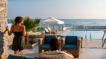 Indoor pool, 4 outdoor pools, open 10:00 AM to 6:00 PM, pool umbrellas