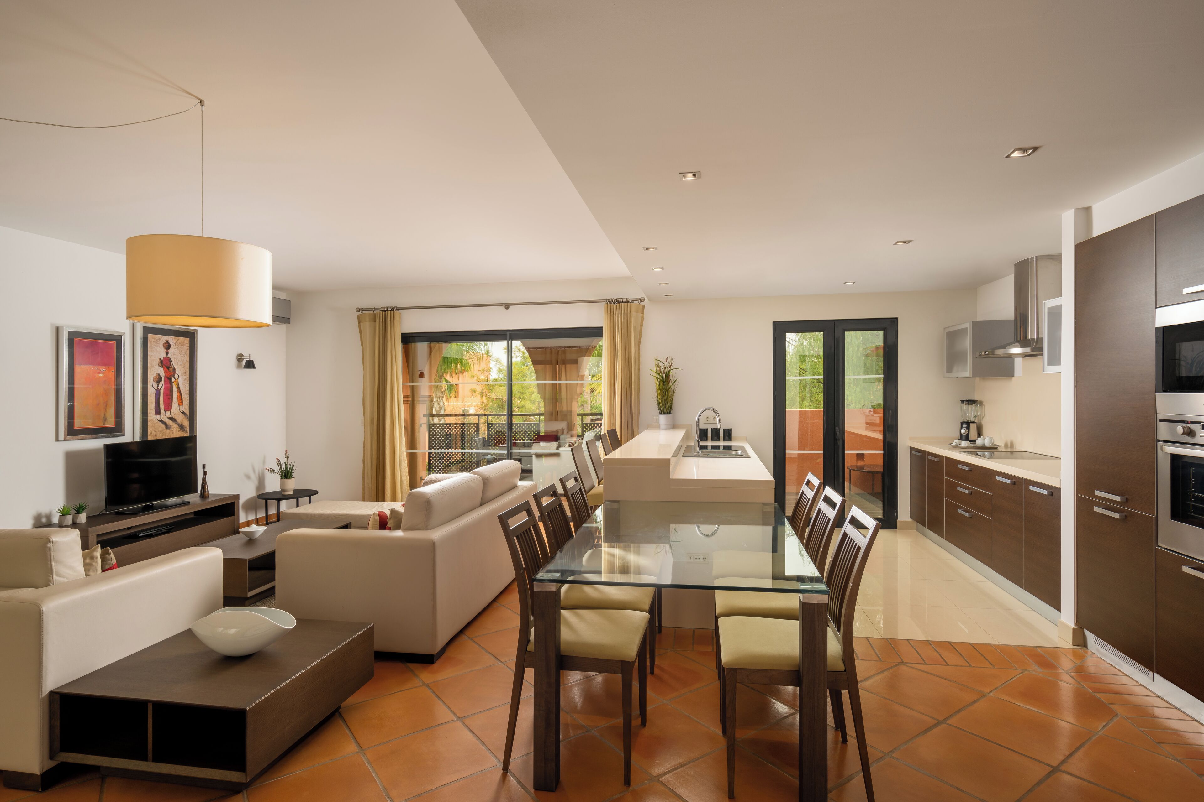 villa, 3 bedrooms | private kitchen | full-sized fridge, microwave, oven, stovetop