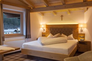 Deluxe Family Room, Balcony, Mountain View | Premium bedding, minibar, in-room safe, desk