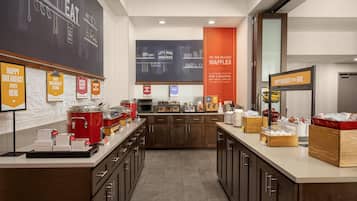 Free daily buffet breakfast