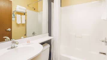 Free toiletries, hair dryer, towels, soap