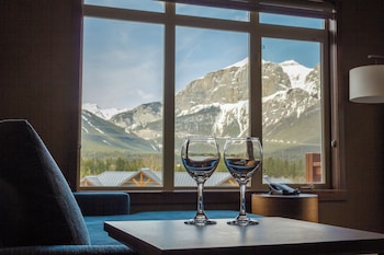Hotel room view looking out at Stoneridge Mountain Resort