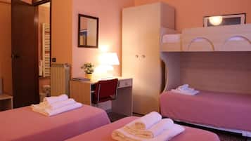 Triple Room, 3 Single Beds | Minibar, in-room safe, desk, free WiFi