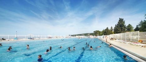 Indoor pool, seasonal outdoor pool