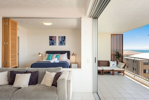 2 Bedroom Partial Ocean View Apartment (Level 2) | Iron/ironing board, cots/infant beds, free WiFi, individually decorated - On the Beach Resort Bribie Island (Woorim)