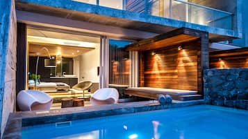 Terrace Pool Room | Premium bedding, Select Comfort beds, free minibar, in-room safe
