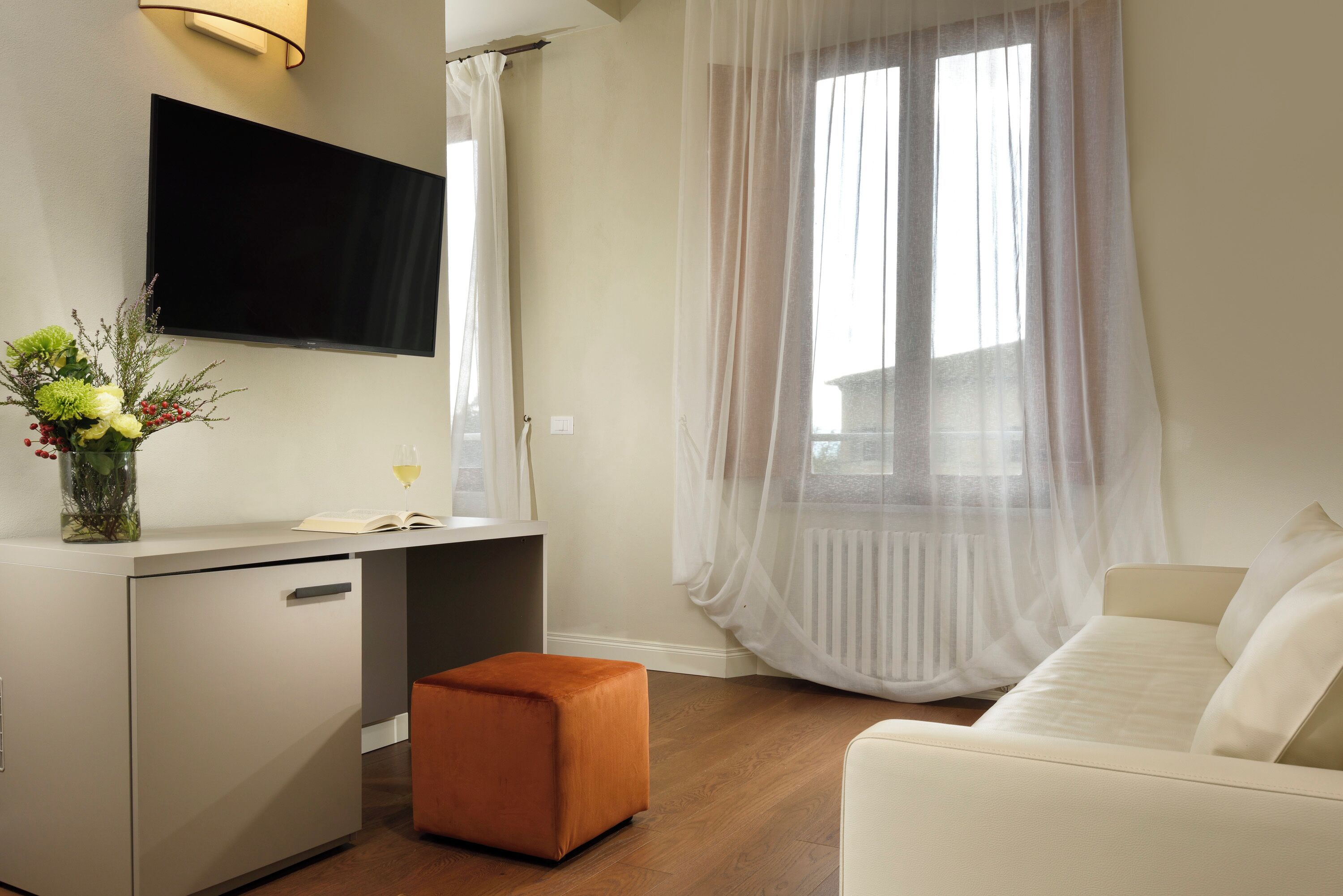 studio suite | living area | tv