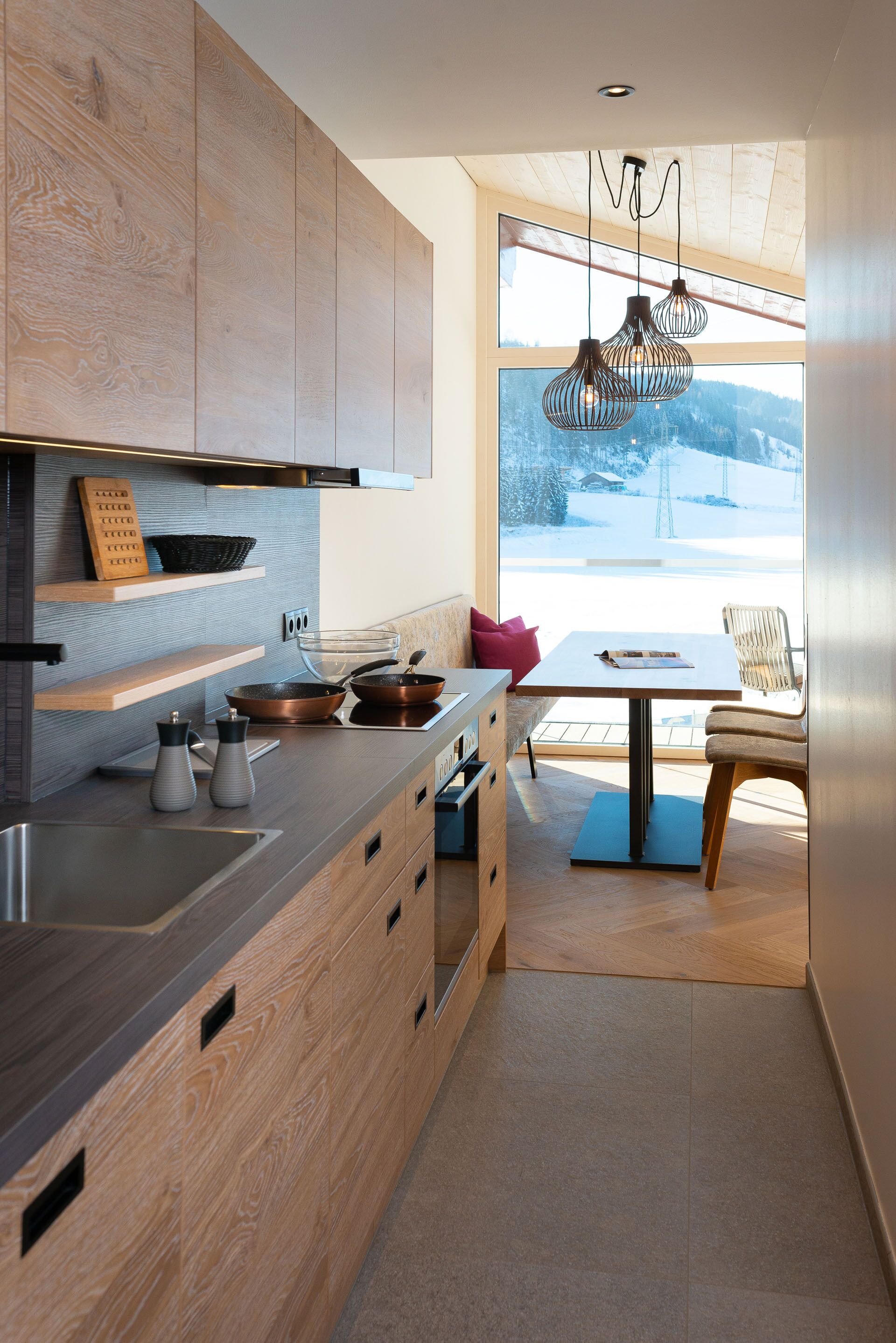 deluxe apartment (synfonie) | private kitchen | full-sized fridge, microwave, stovetop, coffee/tea maker