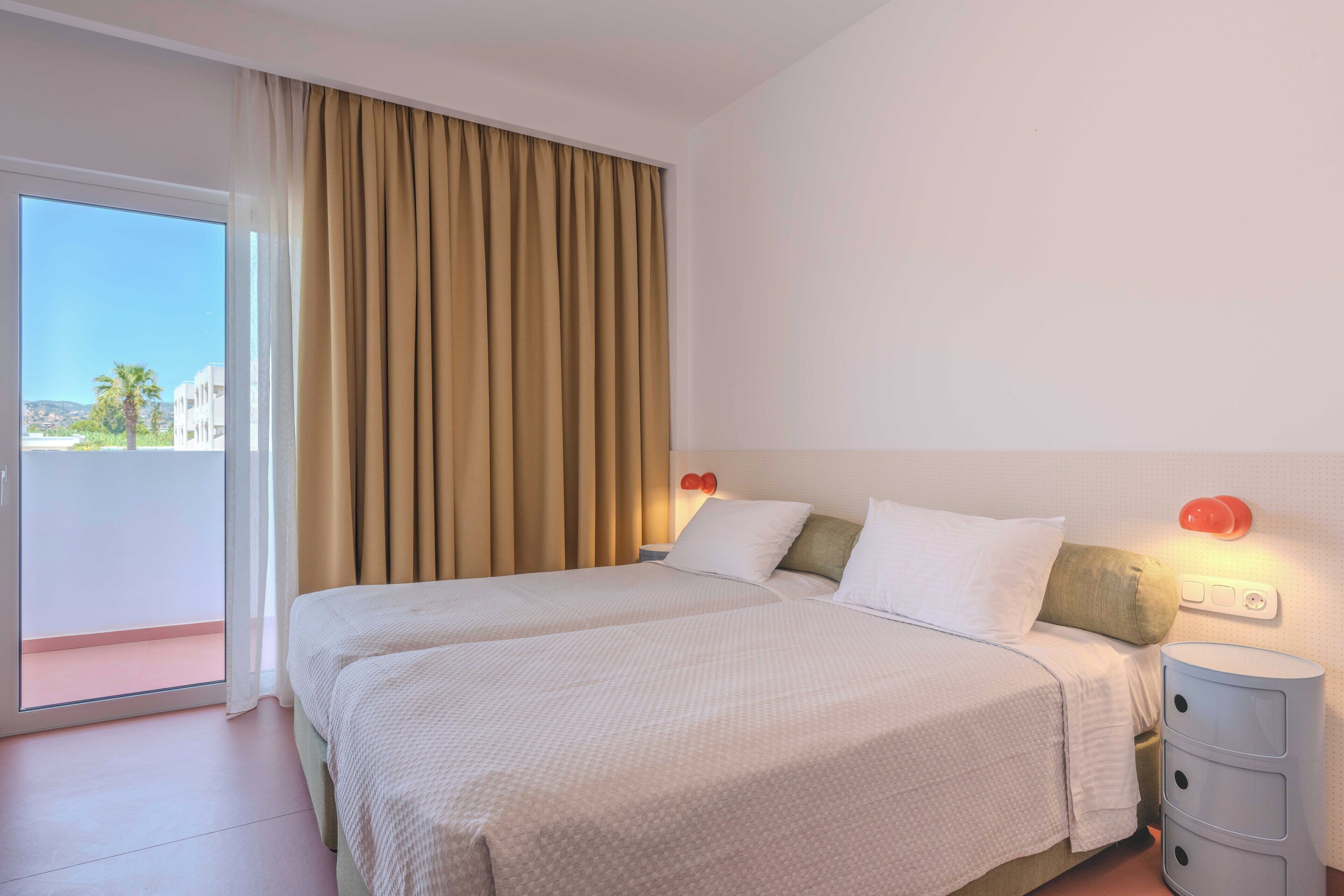 Desk, blackout drapes, soundproofing, iron/ironing board