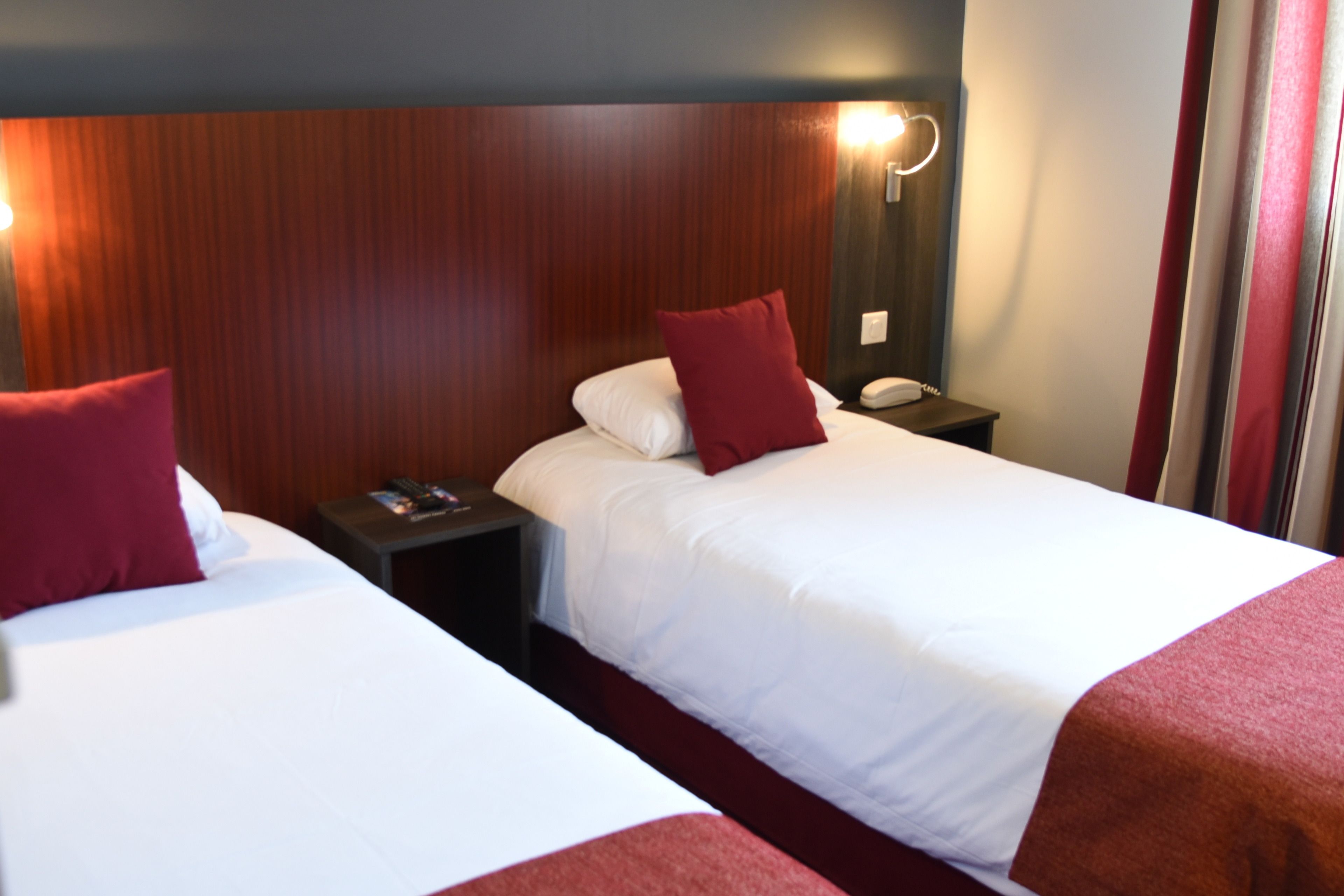 deluxe double room | premium bedding, in-room safe, desk, laptop workspace