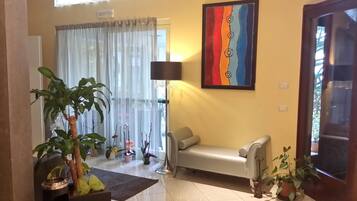 Sitteområde i lobbyen