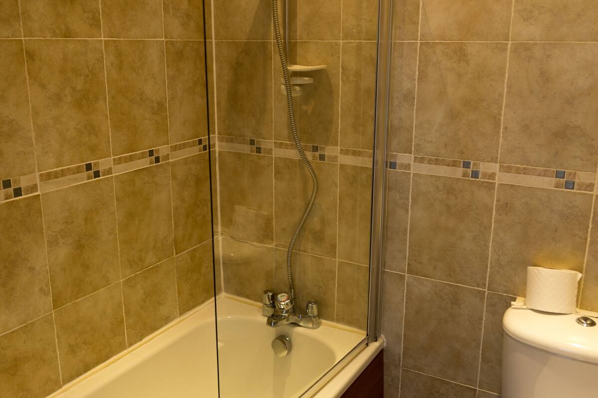 free toiletries, hair dryer, towels