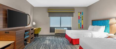 2 Queen-Betten, Nichtraucher, Barrierefrei | Wohnbereich