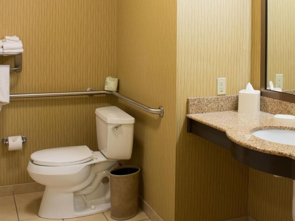 Free toiletries, hair dryer, towels