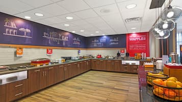 Free daily buffet breakfast