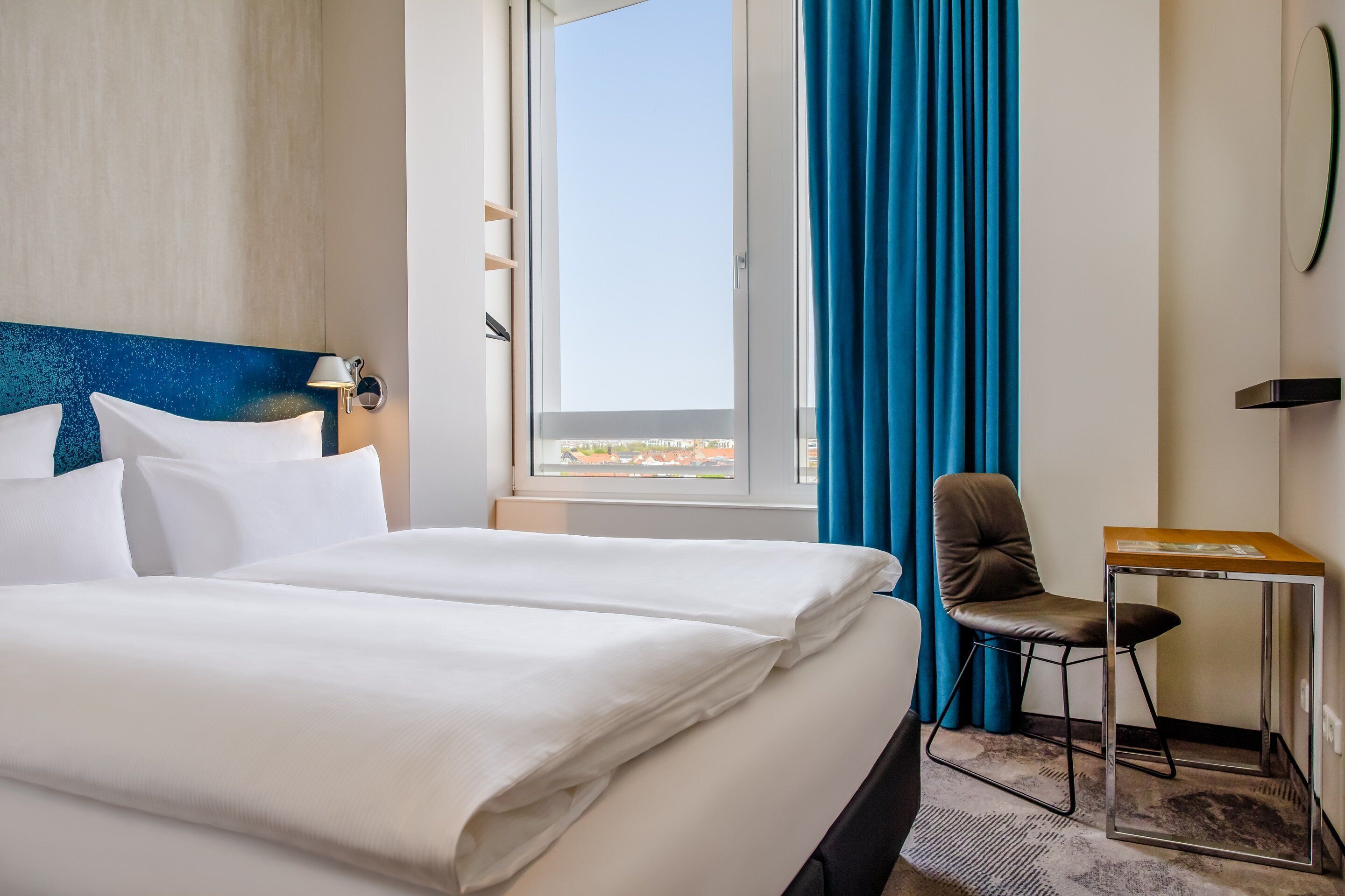 premium bedding, desk, soundproofing, free wifi