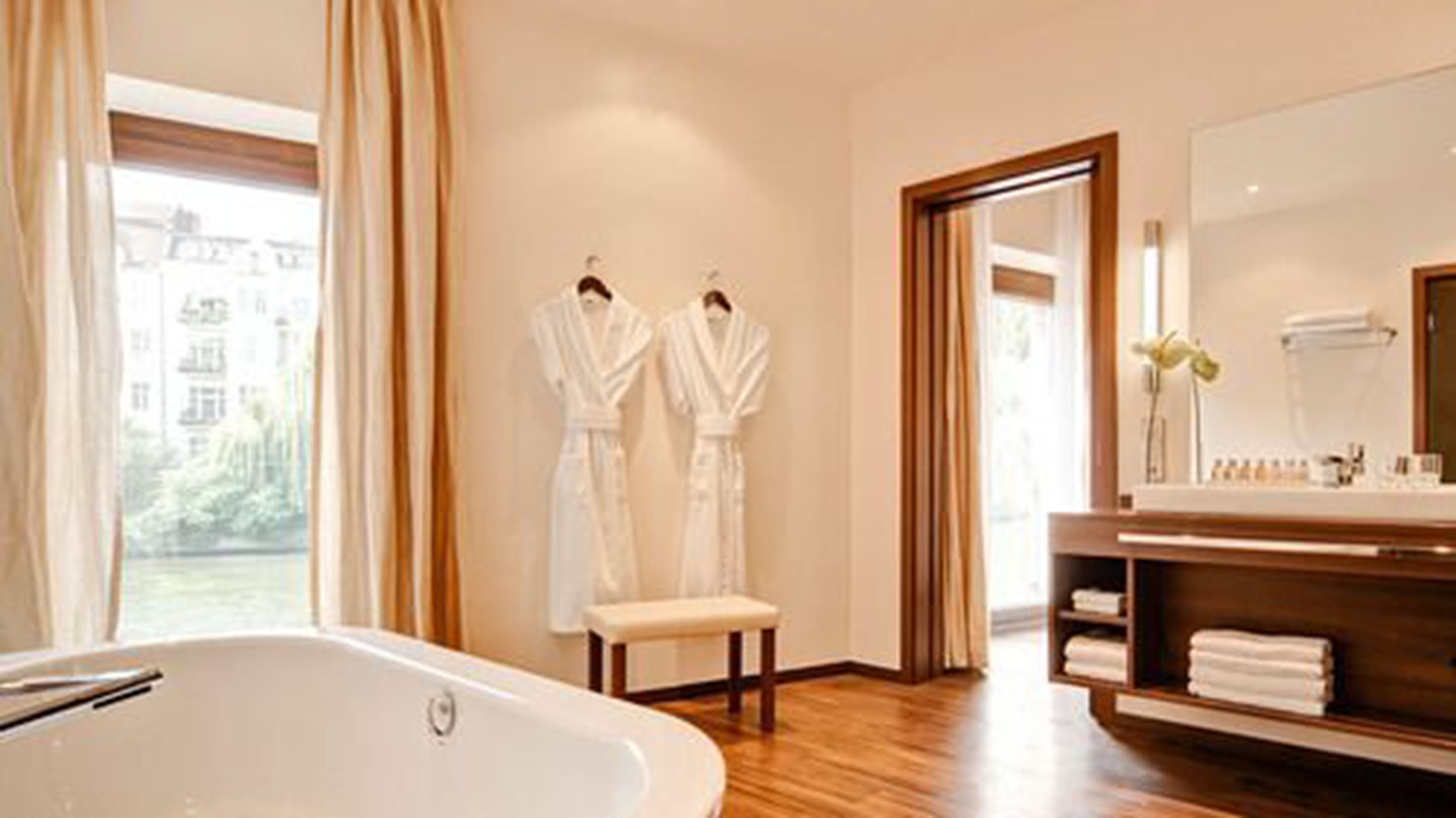 free toiletries, hair dryer, towels, soap