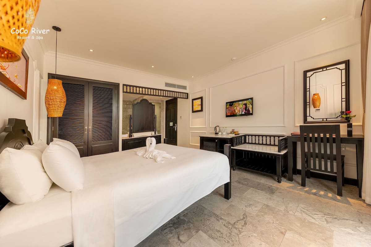 Ropa de cama de alta calidad y minibar