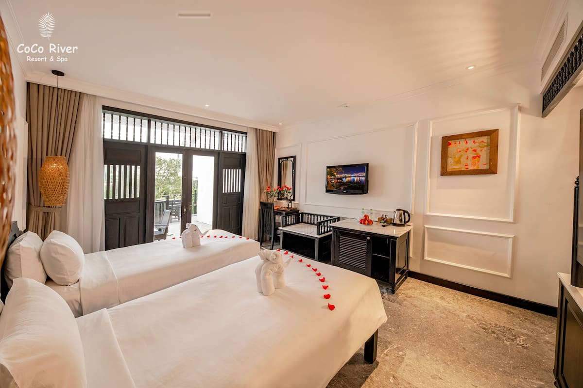 Ropa de cama de alta calidad y minibar