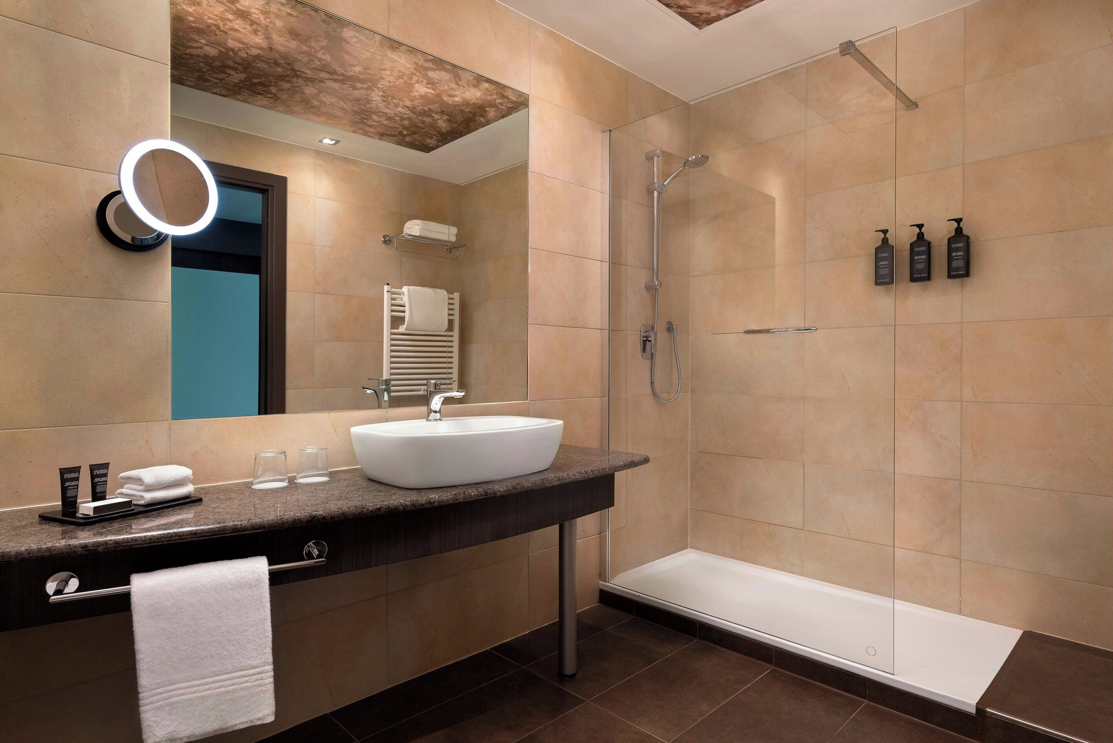 free toiletries, hair dryer, bathrobes, slippers