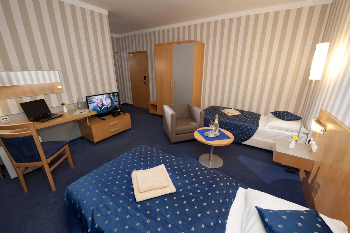 Minibar, in-room safe, desk, blackout drapes