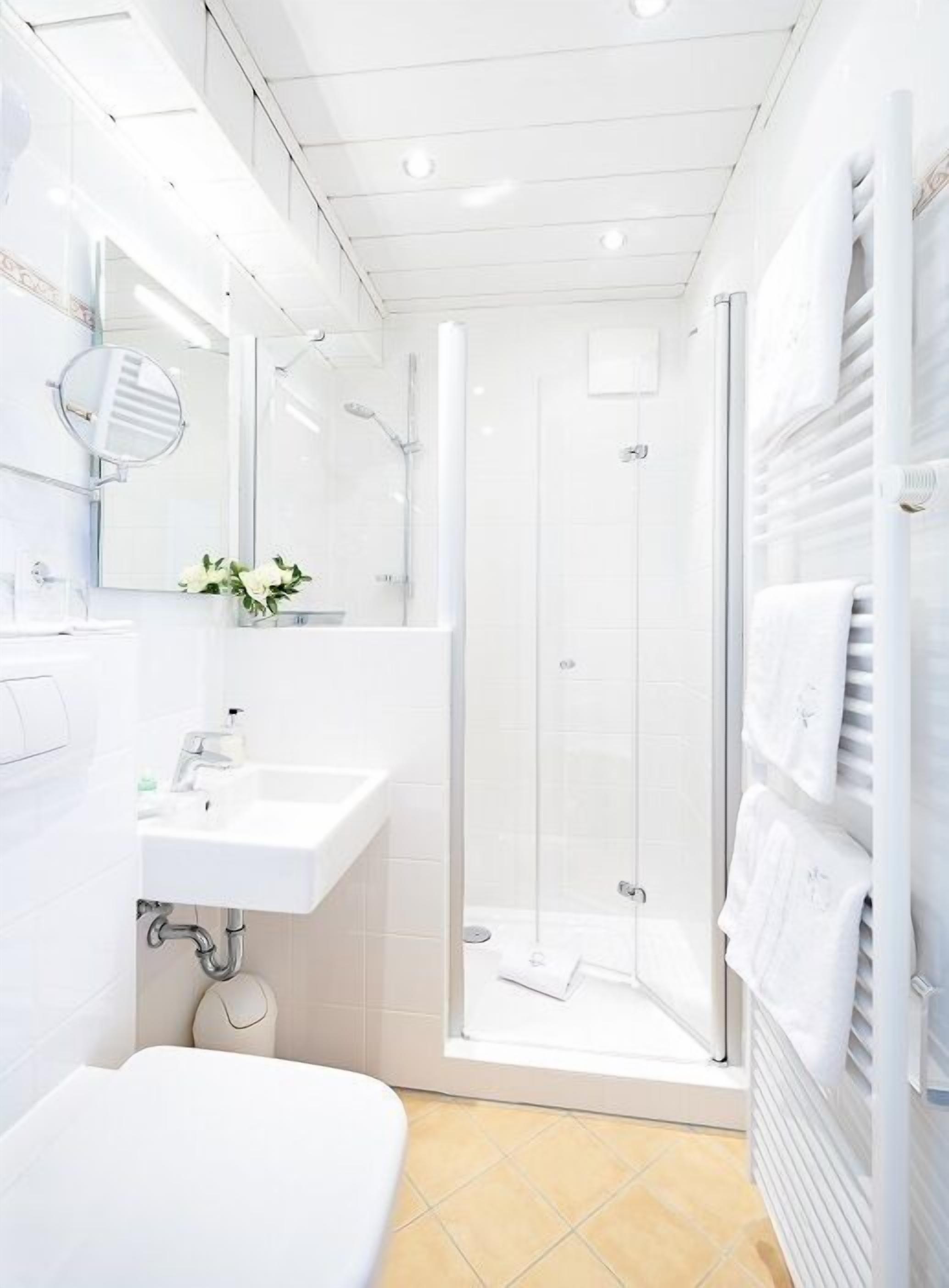 free toiletries, hair dryer, towels