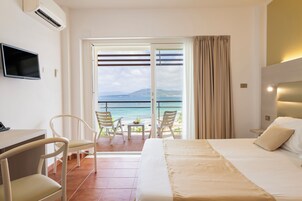 Double or Twin Room, Pool View | Minibar, in-room safe, desk, laptop workspace