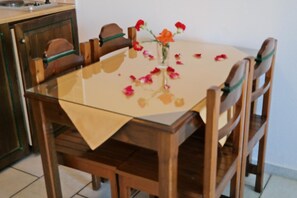 Fridge, stovetop, cookware/dishes/utensils - Golden Silence (Naxos)