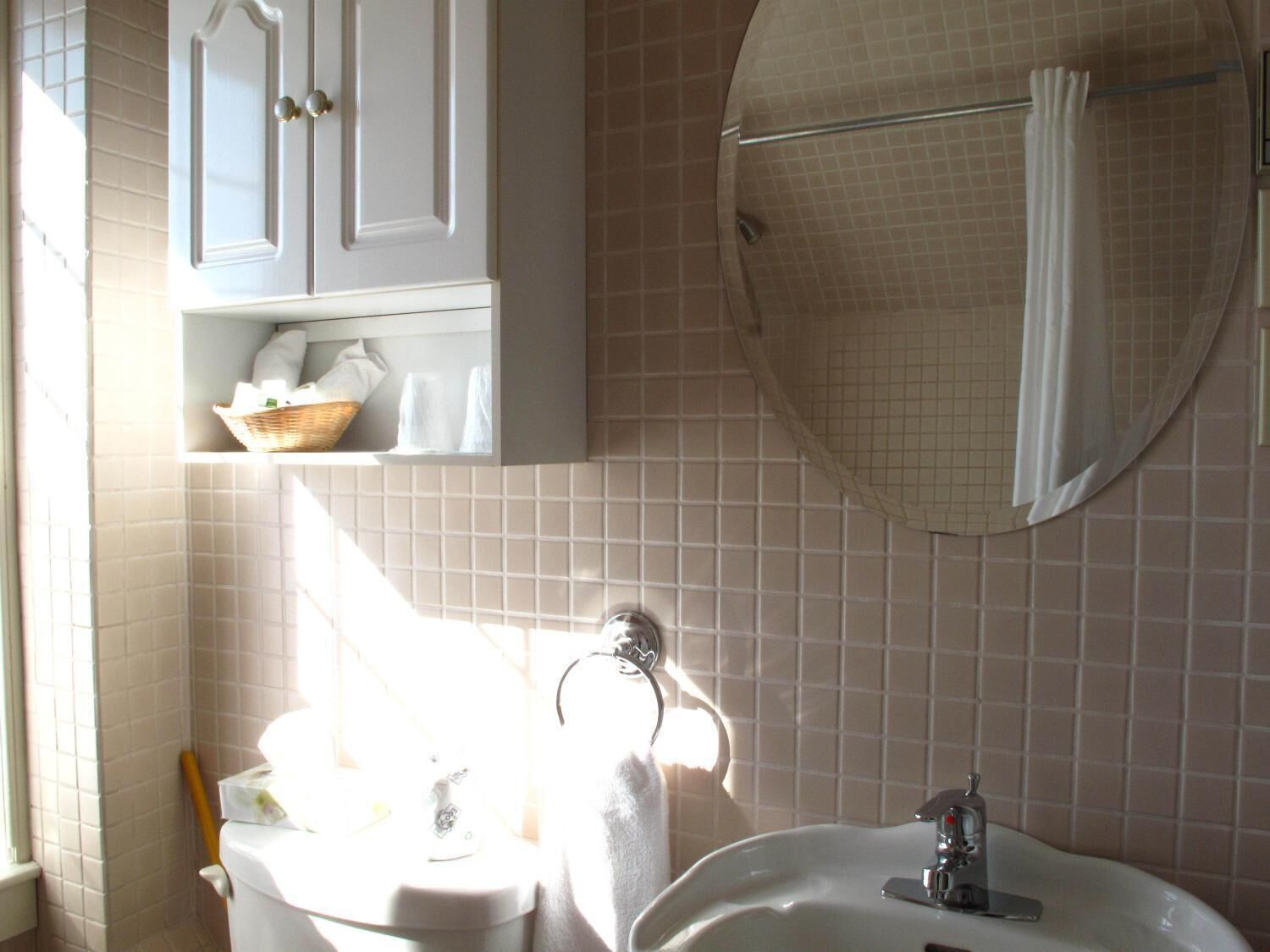 hair dryer, bathrobes, towels